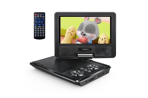 Lecteurs DVD portable Yoton Lecteur DVD Portable pour Enfants, avec Écran  Pivotant HD de 7,5, Haut-Parleur stéréo, Peut être Connecté à TV/USB/SD