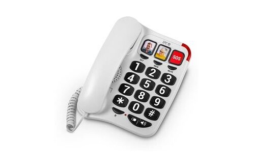 SPC Comfort Kairo Téléphone fixe sans fil pour seniors compatible