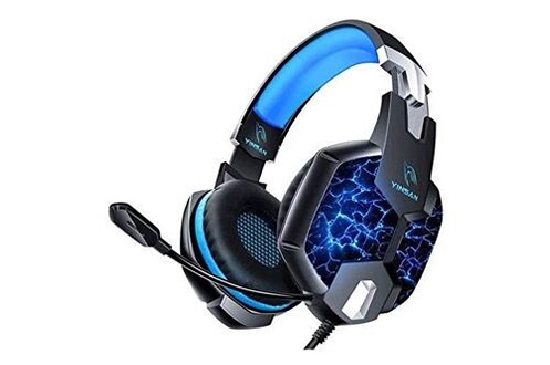 FUNINGEEK Micro Casque Gaming PS4 Switch avec Micro Anti Bruit Casque Gamer  Xbox One Filaire LED Lampe Stéréo Bass Microphone Réglable avec Micro 3.5mm  Jack