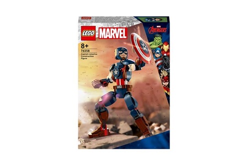 LEGO Marvel 76258 La Figurine de Captain America avec Bouclier
