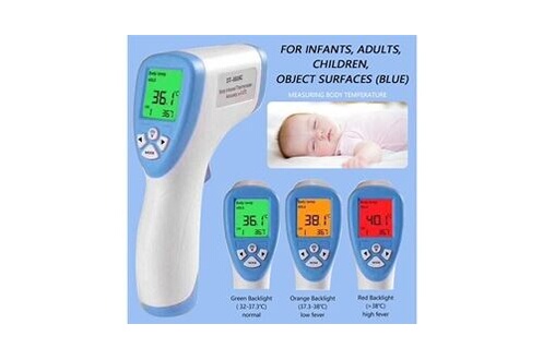 Thermomètre GENERIQUE Thermomètre frontal infrarouge numérique sans contact  numérique pour bébé, adulte, enfant thermomètre 2020