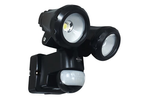 Éclairage de sécurité Elro Lampe d'extérieur LED à 2 têtes LF80 avec  détecteur de mouvement - 2x10W - 1400lm