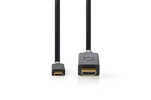 NEDIS Adaptateur HDMI mâle / HDMI femelle (coudé droite) - Câble HDMI NEDIS  sur