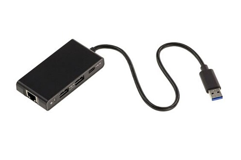 Adaptateur et convertisseur Kalea-Informatique Adaptateur USB 3.2 type 2  vers Lan 10 100 1000 GIGABIT ethernet avec HUB USB A et C et port RJ45 avec  Chipset VL822Q8 et RealtekRTL8153B