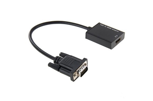 Adaptateur HDMI mâle vers VGA Femelle, Haute Définition, 20cm