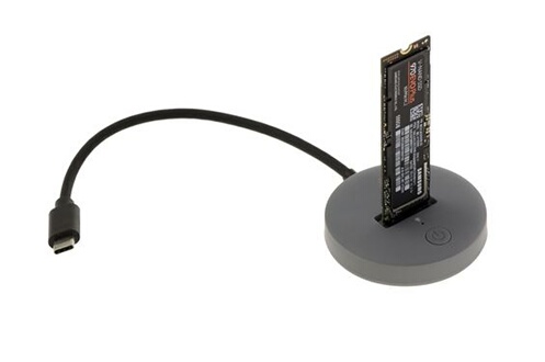 Dock USB pour SSD M2 type NVMe. Liaison 10GB type USB3.2 Gen2 avec fiche C.  Support UASP et TRIM