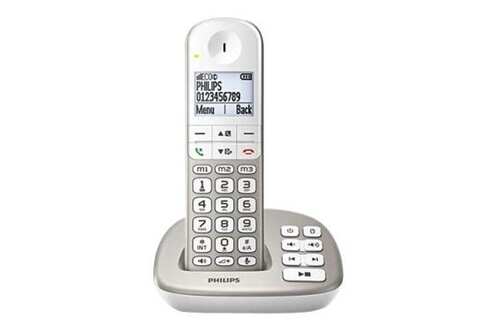 Téléphone sans fil Philips XL4951S - Téléphone sans fil - système de répondeur  avec ID d'appelant/appel en instance - DECT\GAP - (conférence) à trois  capacité d'appel - argent