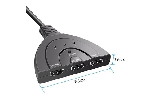 HDMI Switch , GANA Switch HDMI 3 Ports Commutateur HDMI Sélecteur