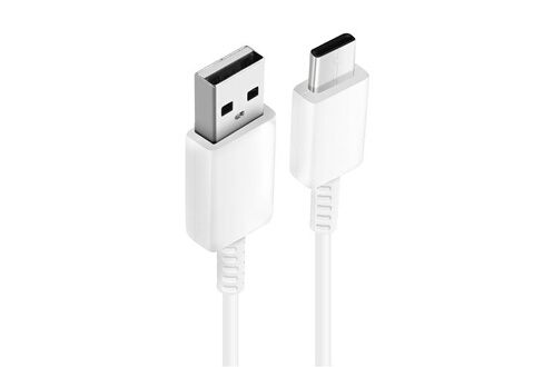 Cables USB Samsung Câble USB vers USB-C Charge rapide 1 mètre D'origine  EP-DG970BWE Blanc