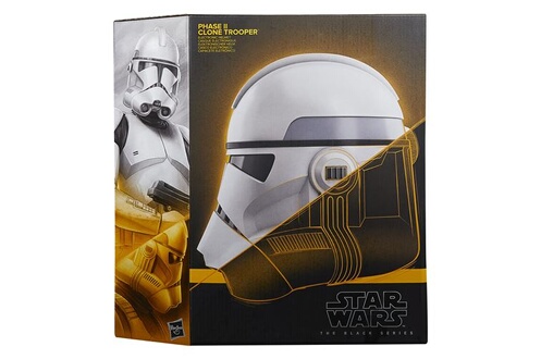 Figurine de collection Star Wars Casque électronique Black Series Clone  Trooper Phase II