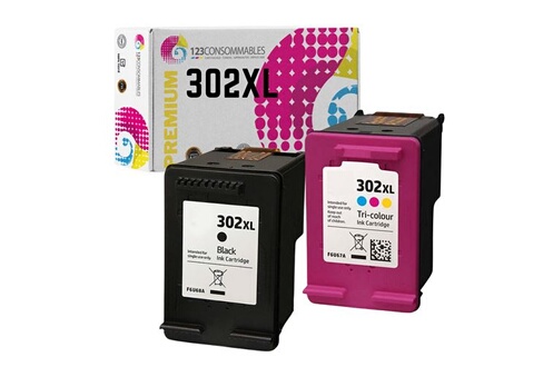 2 cartouches 302 XL BK & Color pour imprimante HP Envy 4520 - Cartouche  d'encre - Achat & prix