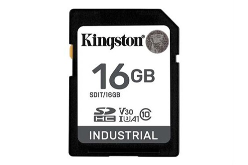 Carte mémoire micro SD Kingston Industrial - Carte mémoire flash - 16 Go -  A1 / Video Class V30 / UHS-I U3 / Class10 - microSDHC UHS-I