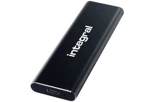 SSD externe Integral SlimXpress - SSD - 1 To - externe (portable) - USB 3.2  Gen 1 (USB-C connecteur) - noir