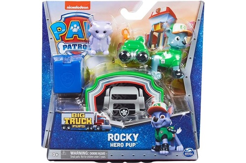 Pat Patrouille Big Truck Pups Figurine d'action Rocky avec drone