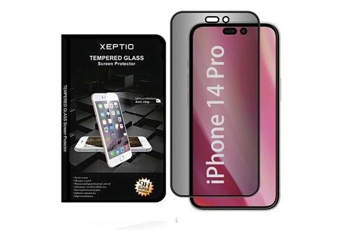 Protection d'écran pour smartphone XEPTIO Protection d'écran vitre  espion pour Apple iPhone 15 en Verre trempé - Tempered Glass Protecteur  d'écran de confidentialité 