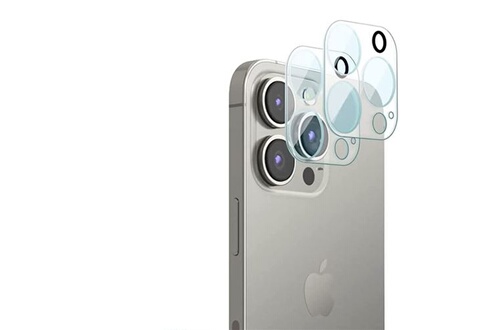 FORCEGLASS Verre trempé recyclé pour iPhone 15 Pro Max - Gris pas