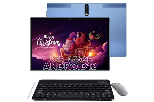Tablette Android, tablettes 10,1 Pouces, 8 Go 256 Go (TF 128 Go