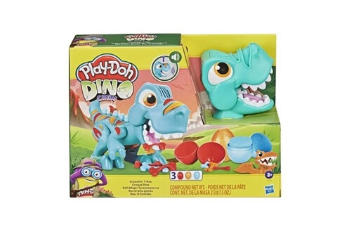 Pâte à modeler Hasbro Play-Doh Dino Crew, Croque Dino, jouet pour enfants  avec bruits de dinosaure, 3 oeufs Play-Doh pâte à modeler, à partir de 3 ans