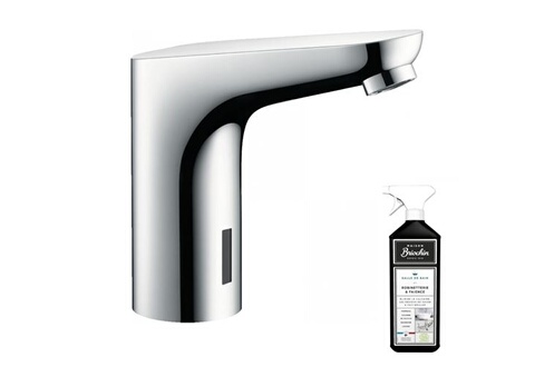Robinet de salle de bain Hansgrohe Mitigeur lavabo infrarouge + nettoyant  Briochin