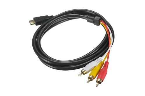 Adaptateur audio vidéo portable HDMI vers câble péritel convertisseur