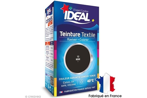 Accessoire soin du linge Ideal Teinture Tissu Idéal liquide - Noir - 40 ml