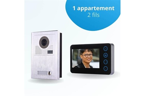 Portier interphone vidéo MODERN 2 Fils - 1 appartement - 1 écran