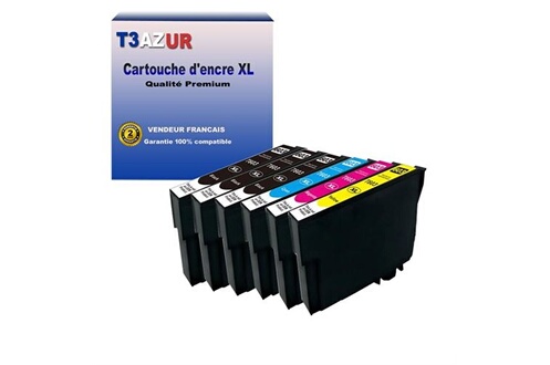  6 Cartouches compatibles Epson WorkForce WF-2810 WF-2820 WF-2830 WF-2840  WF-2845 WF-2850 WF-2870 WF-2835, 603XL