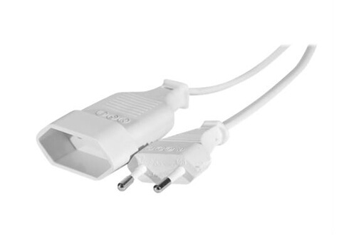 exertis Connect - Câble d'alimentation - Europlug (M) pour Europlug (F) -  1.8 m - blanc