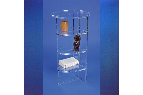 Vitrine transparente en acrylique effett verre pou