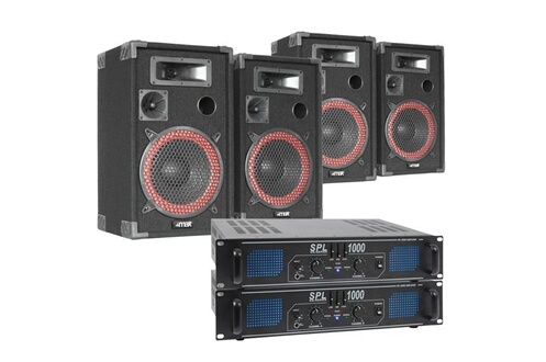 Enceinte Sono DJ Skytec XEN 2000W - 2x paires d'enceintes