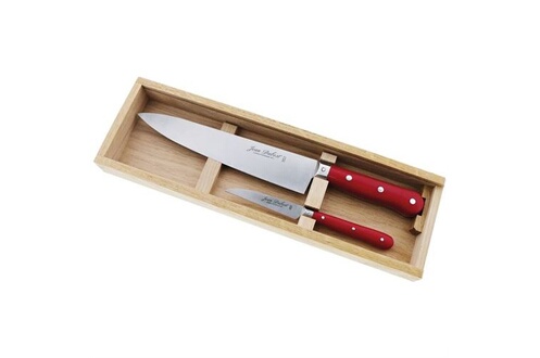 Couteau Pradel Jean Dubost Coffret 2 couteaux de cuisine rouge Jean Dubost  C000A5P0P69048