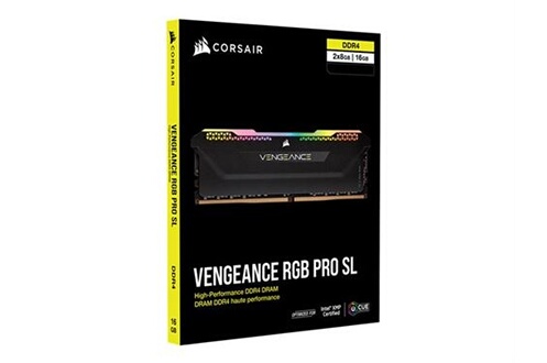 CORSAIR VENGEANCE RGB PRO SL - DDR4 - KIT - 32 GO: 2 X 16 GO 3600 MHZ