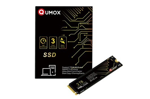 SSD interne Qumox 2To Disque SSD Interne PCIe NVMe M.2 Vitesse de