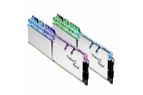 Mémoire RAM G.skill Trident Z Royal Series - DDR4 - kit - 32 Go: 2 x 16 Go  - DIMM 288 broches - 3200 MHz / PC4-25600 - CL16 - 1.35 V - mémoire sans  tampon - non ECC 