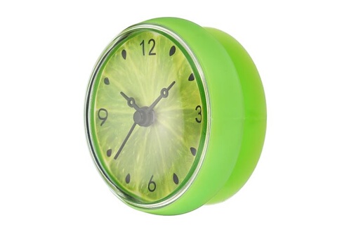 Horloge Uxcell Mini horloge de salle de bain étanche - avec ventouse - 75mm  Vert