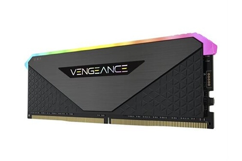 Mémoire RAM Corsair Vengeance RGB RT - DDR4 - kit - 64 Go: 4 x 16 Go - DIMM  288 broches - 3600 MHz / PC4-28800 - CL18 - 1.35 V - mémoire sans tampon -  non ECC - noir
