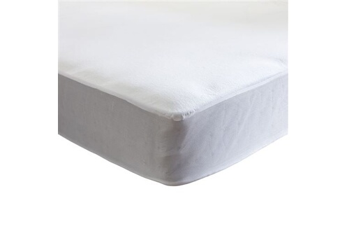 Alèse protège matelas molleton en coton blanc 120x190 cm PROTÈGE MATELAS  MOLLETON