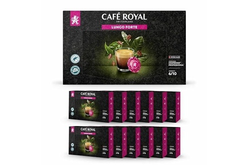 Capsule café Cafe Royal PRO - 600 CAPSULES CAFE COMPATIBLES NESPRESSO PRO®  - LUNGO FORTE - 12 Boites de 50 Capsules Compatibles Nespresso Pro®