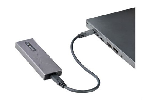 Accessoire pour disque dur StarTech.com USB-C 10Gbps to M.2 NVMe or M.2  SATA SSD Enclosure, Tool-free M.2 PCIe/SATA NGFF SSD Enclosure, Portable  Aluminum Case, USB Type-C & USB-A Host