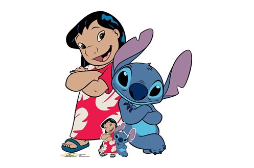 Poster et affiche GENERIQUE STAR CUTOUTS Figurine en carton Disney Lilo et  Stitch les bras croisés- 114 cm