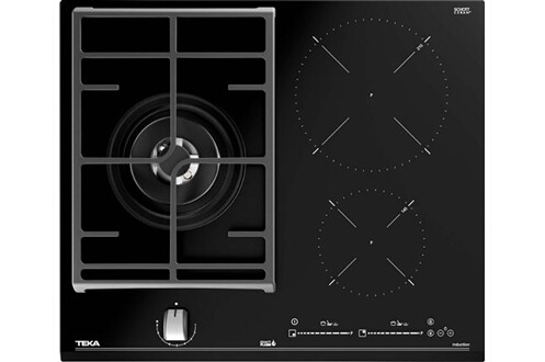 Plaque vitrocéramique Teka table de cuisson mixte 60cm 3 feux noir -  112570112