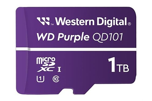 Carte mémoire micro SD Western Digital WD Purple WDD100T1P0C - Carte  mémoire flash - 1 To - UHS-I U1 / Class10 - micro SDXC - violet