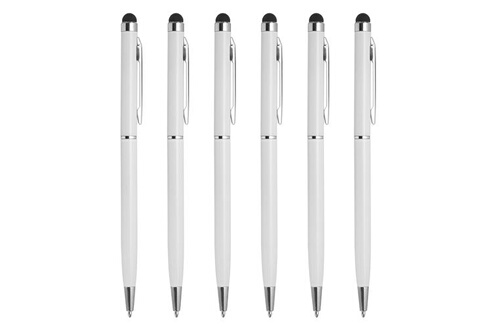 Stylets pour tablette GENERIQUE QUARKZMAN-Stylet universel stylo à bille 2  en 1 rétractable 6 pièces, or