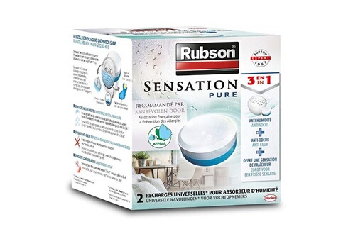 Déshumidificateur Rubson Pack de 2 - - Recharge Sensation 3En1