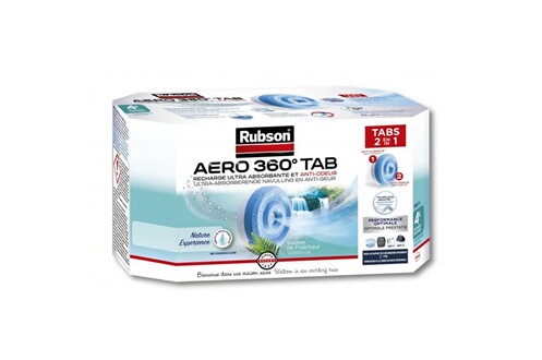Rubson AERO 360° Absorbeur d'humidité pour pièces de 20 m²,  déshumidificateur d'air anti