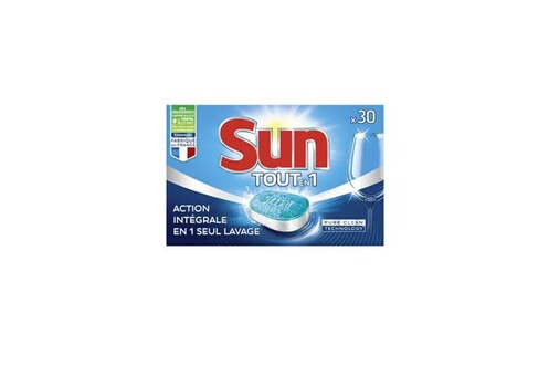 SUN Tablettes lave-vaisselle tout en 1 citron 45 lavages 45