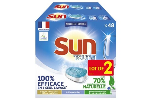 SUN Tablettes lave-vaisselle Sun All-in-one 96 pièces