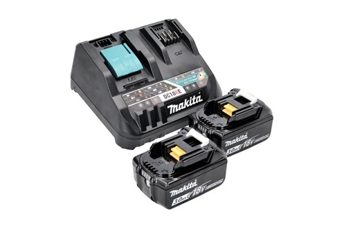Chargeur et batterie Makita Power Source Kit 18 V : 2x BL 1830 B