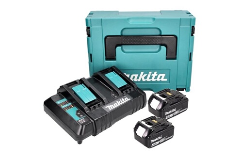 Makita 18 V Power Source KIT avec 2x Batteries 5 Ah + Chargeur double DC 18