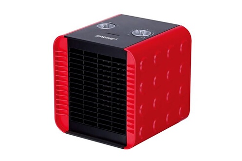 Ventilateur GENERIQUE Ventilateur thermique Prime3 PTC SFH81RD, 750W/1500W,  rouge/noir